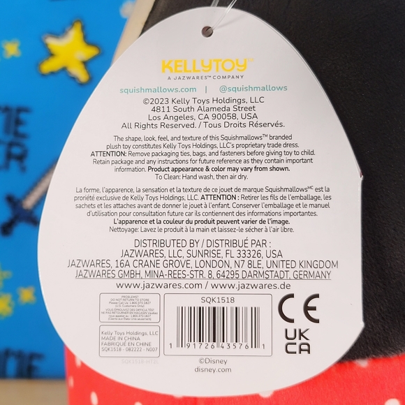 Squishmallow Mickey Mouse 8" UltraSoft Stuffed Valentine's Day Disney Plush NWT - Picture 7 of 7